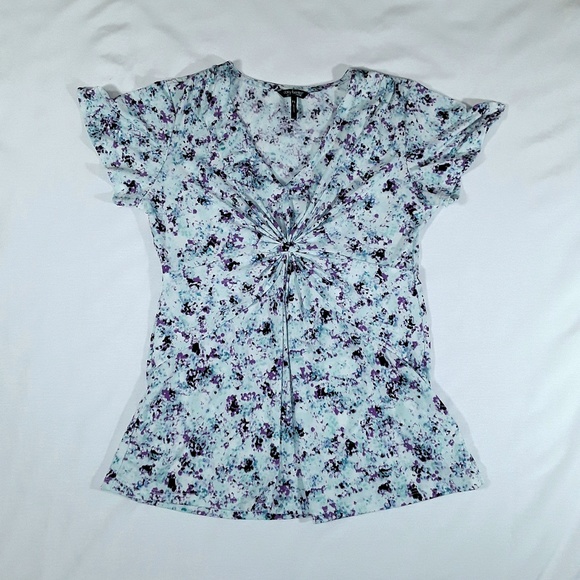 Daisy Fuentes Tops - Daisy Fuentes Splat Watercolor Pattern Blouse Daisy Fuentes Tops - Daisy Fuentes Splat Watercolor Pattern Blouse